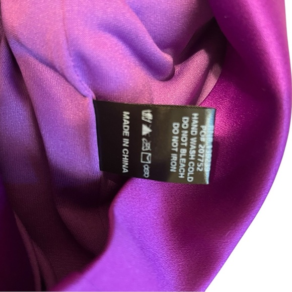 Fate Strapless Purple Ruched Dress Size Large - Picture 8 of 10